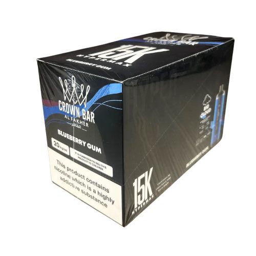 Al Fakher Crown Bar Box of 10 Blueberry Gum