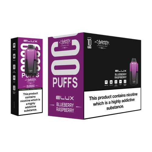 EluxCyberover6k BlueberryRaspberry BoxOf10