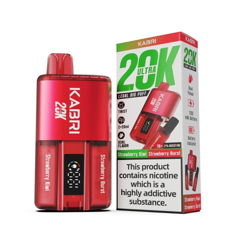 Kabri 20k Ultra Strawberry Kiwi Strawberry Burst