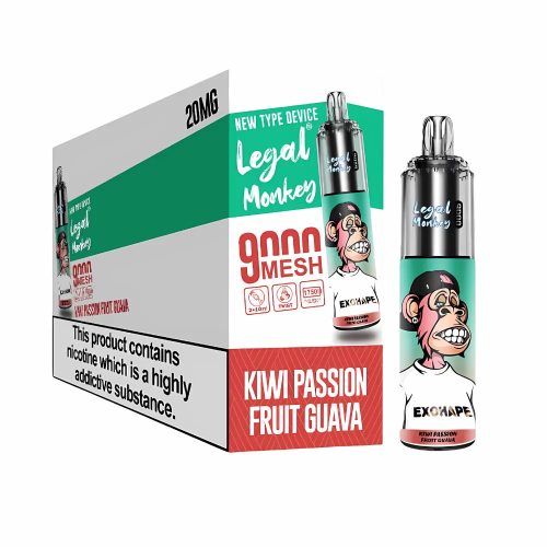 Legal Monkey Kiwi Passionfruit Guava Box Of 10