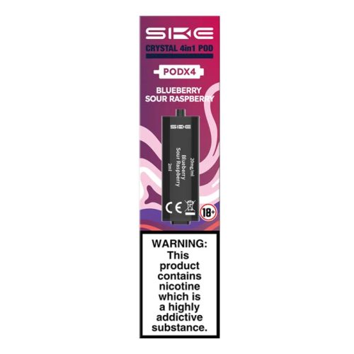 SKE CRYSTAL 4IN1 2400 PODS BLUEBERRY SOUR RASPBERRY