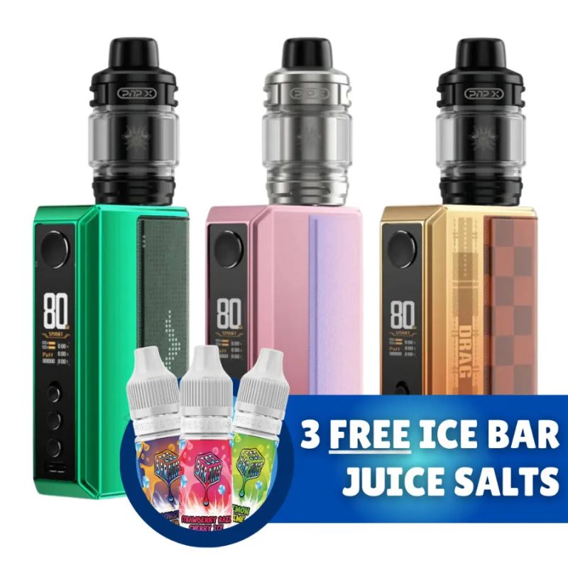 VoopooDrag5 VapeKit With3xFREEe liquidjuices